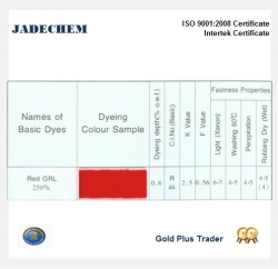 CATIONIC RED X-GRL well used by woollen Mills